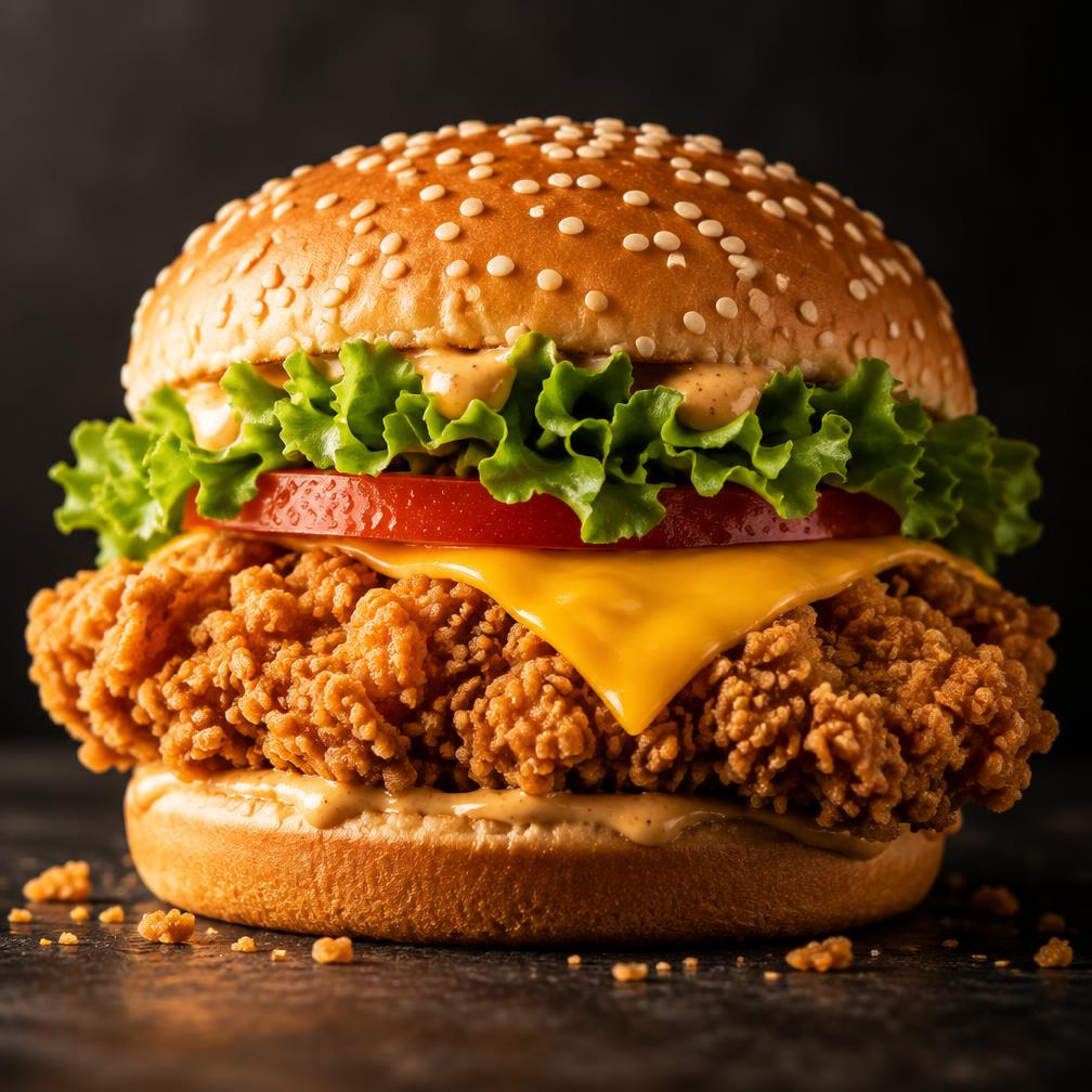 Crunchy Burger — TnT's Solapur
