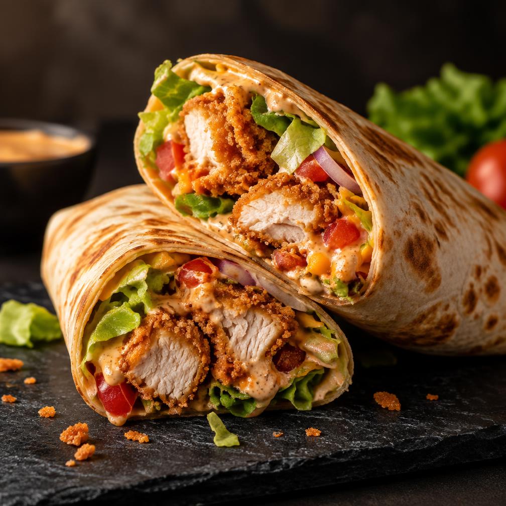 Chunky Chicken Wrap — TnT's Solapur